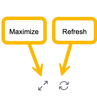Icons for Maximize and Refresh